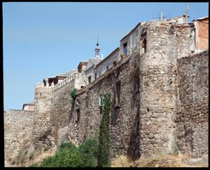 Uitzicht op de muren, Toledo, Spanje