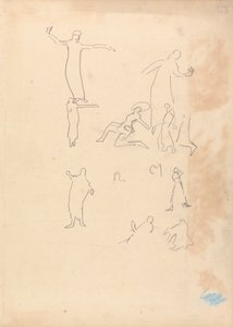 Grot van het Gouden Kalf: Studie van Dansers door Spencer Frederick Gore
