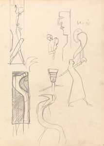 Grot van het gouden kalf: Studie van geometrische figuren door Spencer Frederick Gore