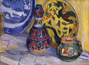 Stilleven met oosterse figuren, 1913