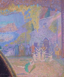 De dans van de geest van Ierland, de Alhambra Music Hall, 1910 door Spencer Frederick Gore