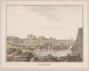Christiansø. Gezien vanaf de westkant