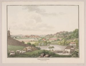 Christiansfeld, vanaf de oostelijke zijde