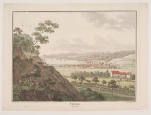 Vejle vanuit het noordwesten door Søren L. Lange