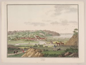 Vejle vanuit het zuidwesten door Søren L. Lange