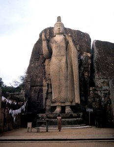 De grote Boeddha van Avukana. Sri Lanka. 5e eeuw