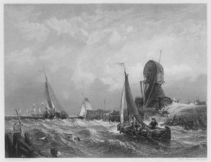 De Schelde, Texel-eiland, uit de Vernon Gallery door Stanfield
