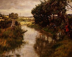 Kinderen aan het Vissen door Stanhope Alexander Forbes