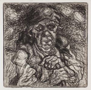 Oude Boerin door Stanisław Osostowicz