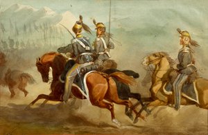 Cavalerie, Illustratie door Stanislao Grimaldi del Poggetto door Stanislas Grimaldi del Poggetto