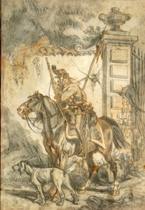 Lansiers op patrouille, Illustratie door Stanislao Grimaldi del Poggetto