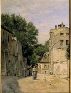 Montmartre, rue Saint Vincent. Schilderij door Stanislas Lepine (1835-1892). 19e eeuw. Parijs, Musée d