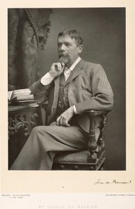 George du Maurier (1834-96), kunstenaar, cartoonist en romanschrijver, portretfoto