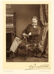 Sir Francesco Paolo Tosti (1847-1916), liedcomponist, portretfoto door Stanislaus Walery