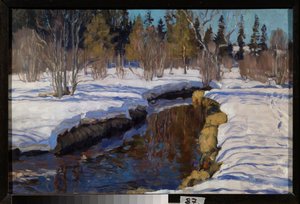 Winter door Stanislav Joulianovitch Joukovski