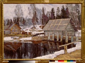 Een dam. door Stanislav Joulianovitch Joukovski