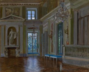 De Balzaal van het Lazienki Paleis door Stanislav Julianovic Zukovskij