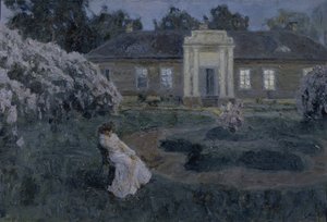 Witte Nacht, 1903 door Stanislav Julianovic Zukovskij