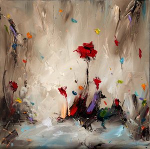 Levendige abstracte bloemen
