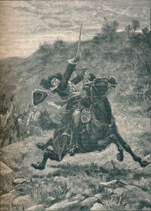 Laatste aanval van Burggraaf Dundee bij de Slag om Killiecrankie, Schotland, 1689 1905 door Stanley Berkeley