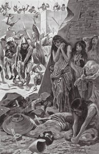 Tyrus belegerd door Nebukadnezar van Babylon