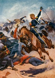 Aliwal, De Derde Lichte Dragoons aanvallend op de Sikh Kanonnen