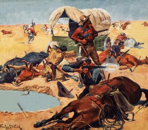Cowboys en indianen door Stanley L. Wood