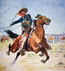 Texas Cowboy door Stanley L. Wood