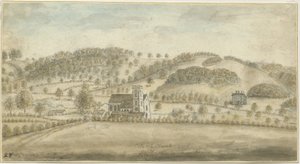 Colwich Kerk en Oakedge Huis door Stebbing Shaw