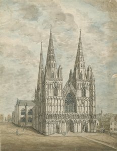 Lichfield Kathedraal - Westelijke Voorzijde door Stebbing Shaw