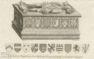 Lichfield Kathedraal - Graf van Lord Bassett door Stebbing Shaw