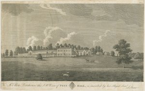 Penn Hall: gravure, nd [laat 18e eeuw] door Stebbing Shaw