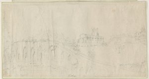 Tutbury Kerk en Kasteel - Noordoost Uitzicht door Stebbing Shaw