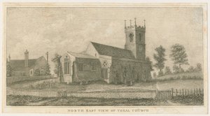 Yoxall Kerk: gravure, nd [c 1798]