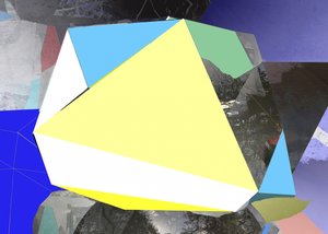 Abstract geometrisch landschap