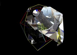 Abstracte geometrische zwanen