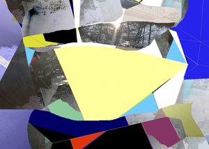Abstracte collage met zonlicht