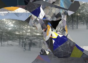 Gebroken winterlandschap
