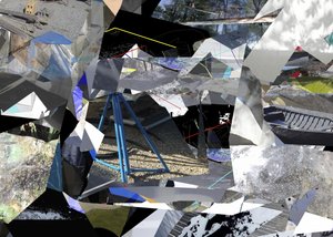 Geometrische stedelijke collage