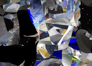 Shattered Blue Abstract door Stefan Fransson