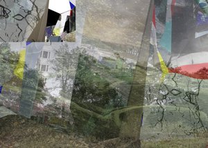Surrealistisch gelaagd stadsgezicht door Stefan Fransson