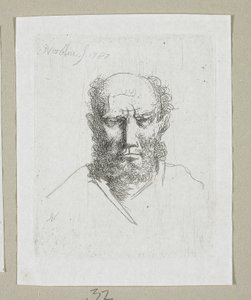 Hoofd van een oude man door Stefan Juliusz Norblin de la Gourdaine