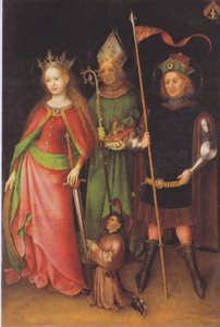 Hl. Katharina, Hubert und Quirinus (Jüngstes-Gericht-Altar)