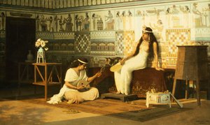 Een Egyptisch interieur