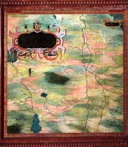 Afrika (Nubië en Egypte) Kaart gemaakt door Stefano Bonsignori (?-1589) Italiaanse kosmograaf en schilder. Rond 1581. Florence, Palazzo Vecchio, Sala del Mappamondo