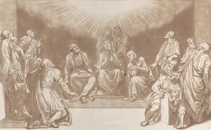 Nederdaling van de Heilige Geest, 1760-90 door Stefano Mulinari