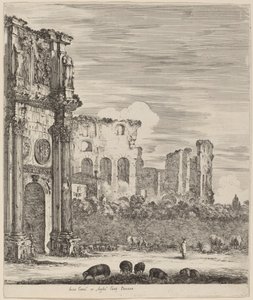 Boog van Constantijn, 1656 door Stefano della Bella