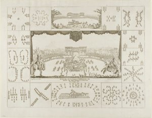 Carrousel voor Ferdinand II, hertog van Toscane door Stefano della Bella
