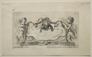 Collectie van Diverse Caprices en Nieuwe Ontwerpen van Cartouches en Ornamenten: Nr. 17