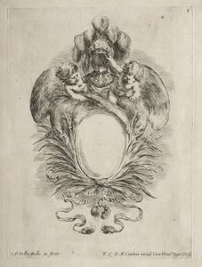 Collectie van Verschillende Caprices en Nieuwe Ontwerpen van Cartouches en Ornamenten: Nr. 5